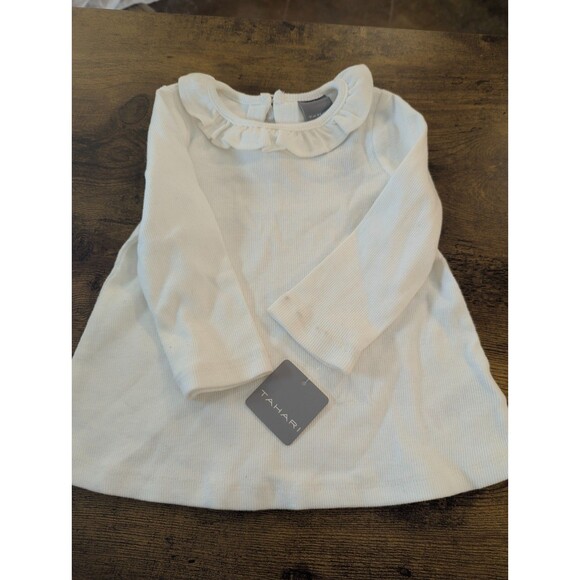 Tahari Baby & Carter's Girls Outfit Lot – Size 12M – Romper + Ruffle Collar Top - Picture 8 of 12